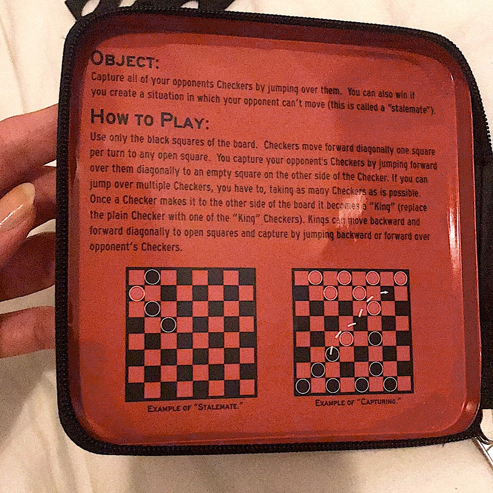 🟥 ⬛️ Travel Checkers Set - Picture 8 of 9